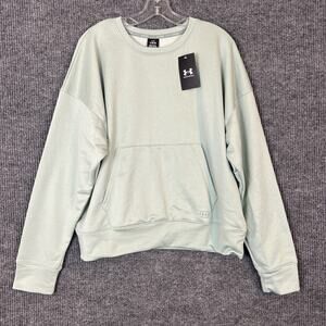 Under Armour Fish Pro Terry Long-Sleeve Sweatshirt Womens size Large Green